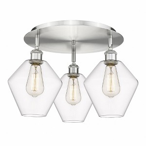 Cindyrella - 3 Light Flush Mount In Industrial Style-11 Inches Tall and 19.75 Inches Wide - 1 of 1