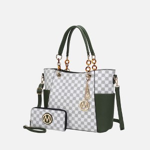 MKF Collection Merlina Circular Print Women’s Tote Bag with matching Wallet by Mia K - 1 of 4