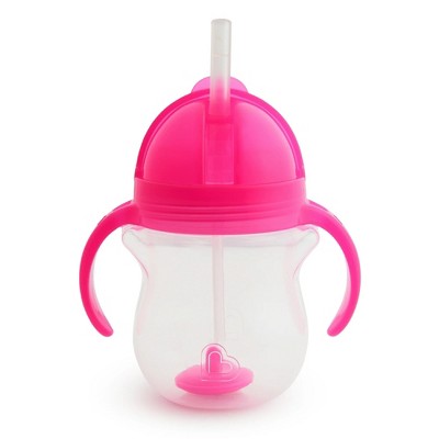 LunaLulinlk Weighted Trainer Sippy Cup with Lid, 7 oz, Pink, Unisex