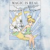 Juniors Womens Peter Pan Tinker Bell Magic is Real Tarot Card Crop T-Shirt - 2 of 3