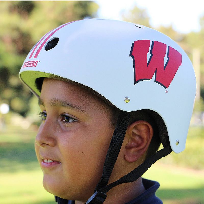 NCAA Wisconsin Badgers Multi-Sport Helmet - White, 2 of 7