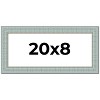 PosterPalooza | Panoramic Refined Blue Picture Frame - UV Acrylic, Foam Board Backing, Hanging Hardware - 2 of 4