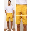 INSPIRE CHIC Men's Straight Fit Flat Front Plaid Printed Shorts - 4 of 4