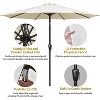 CAVINAS 9 FT Sun Shades Outdoor Patio Lightweight Poolside Umbrella, Crank, Sunshades for Patiol, No Base - 4 of 4