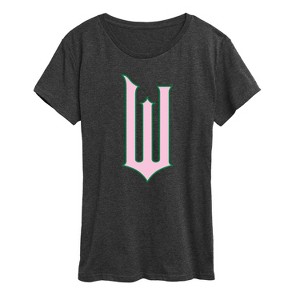 Women's - Wicked - Pink and Green Logo Short Sleeve Graphic T-Shirt - 1 of 4