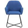 vidaXL Dining Chairs 2 pcs Blue Fabric - 3 of 4