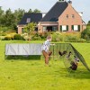 Metal Chicken Tunnels for Yard, Portable Outdoor Poultry Enclosure with Waterproof Cover, Predator-Proof Chicken Tractor for Hens, Ducks, Rabbits - 4 of 4