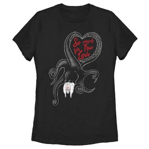 Women's The Little Mermaid Ursula The Sea Witch So Much For True Love T-Shirt - 1 of 4