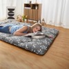 Japanese Futon Mattress Twin Size - Floral Pattern, Floor Mattress, Tatami Mat Compatible, Sleeping Mattress Pad, Ideal for Camping Travel - 2 of 4