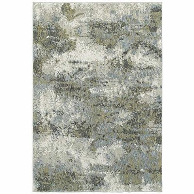Oriental Weavers Evolution 8039E Blue/ Green Indoor Area Rug - 1'10" x 3'2"