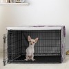 Sweet Jojo Designs Girl Dog Crate Kennel Cover 24in. Peony Floral Garden Purple Ivory and Green - 2 of 4