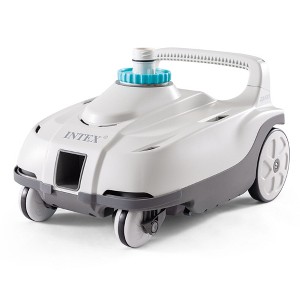 INTEX 28006E ZX100 Pressure-Side Above Ground Automatic Pool Cleaner: For Bigger Pools – Cleans Pool Floor – Removable Filter Tray – 21ft Hose - 1 of 4