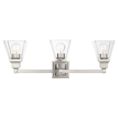 Livex Lighting Mission 3 - Light Vanity in  Brushed Nickel