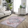 Area Rug Retro Carpet for Living Room Machine Washable Carpet Bedroom Rug - 2 of 4
