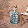 TOV Furniture Serafina Marble Pattern Concrete Indoor / Outdoor Side Table - 2 of 4