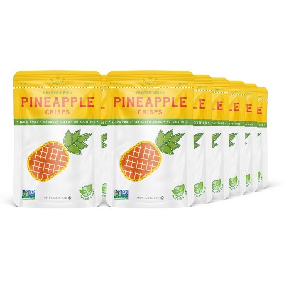 Nature's Turn Freeze-Dried Fruit Snacks - Pineapple Crisps - No Sugar Added, Non GMO, Gluten Free, Nothing Artificial 15g (0.53oz) - 12 Pack