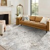 Boersma 5x7 Area Rug – Modern Abstract Washable Living Room Rug, Ultra Soft Faux Wool Low-Pile Carpet, Non-Slip & Non-Shedding Print for Bedroom - 4 of 4