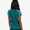 Calypsa Women's Loose Fit Short Sleeve UPF 50+ Adele Swim Top - 2 of 4