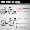 Aukfa 700Cx28 Road Bike - Lightweight Aluminum Frame, 16-Speed, Disc Brakes - Fast Acceleration Bike for Men & Women - 3 of 4