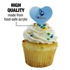 University of San Diego Toreros Heart Love Cupcake Picks Toppers Decoration Set of 6 - 3 of 4