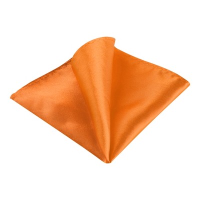 INSPIRE CHIC Men's Wedding Party Solid Color Self-Folded Pocket Squares
