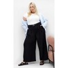 Women's Plus Size Abbie Wide Leg Pant  - black | CITY CHIC - 3 of 4