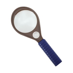 Unique Bargains Magnifier Dual Magnifying 10X & 20X Ergonomic Handle ABS Acrylic 6cm 1 Pc - 1 of 3