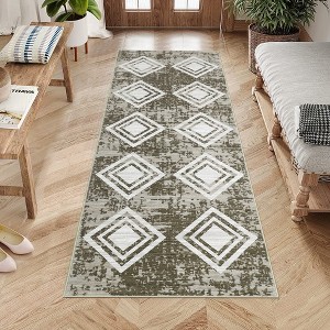 Area Rug Moroccan Soft Rug Modern Geometric Rug for Bedroom Living Room Kitchen Dining Room Rugs - 1 of 4