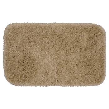 Serendipity Solid Shaggy Washable Nylon Bath Rug - Garland