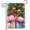 Briarwood Lane Christmas Garden Flag 12x18 For Outdoor Festive Flamingos For Christmas Garden Flag Flags For Outside - 2 of 4