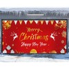 Customized Christmas & New Year Garage Banner 7x16Ft 100D Polyester with Exquisite Holiday Graphics, Multi-Functional for Parties & Events - 4 of 4