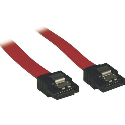 Tripp Lite 1ft Serial ATA SATA Latching Signal Cable 7Pin / 7Pin M/M - SATA for Hard Drive, SATA Controller - 1 ft - 1 x SATA Male - 1 x SATA Male