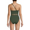 Lands' End Women's Macrame One Shoulder High Leg One Piece Swimsuit - 2 of 4