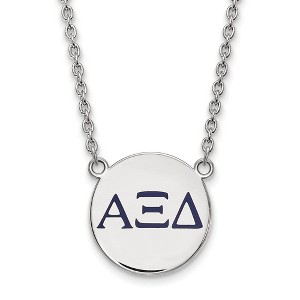 Black Bow Jewelry Sterling Silver Alpha Xi Delta Greek Life Necklace 18 Inch - 1 of 4