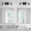Modern 3&4-Light Black Vanity Light, Clear Glass Shade Bathroom Wall Sconce for Mirror, Powder Room, or Bedroom - 4 of 4
