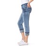 WallFlower Women's Luscious Curvy 23.5" Crop Mid-Rise Bling Insta Stretch Juniors (Available in Plus Size) - 3 of 4
