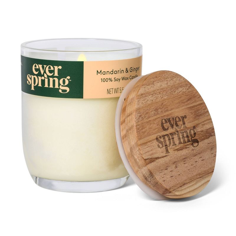 Mandarin & Ginger 100% Soy Wax Candle - Everspring&#153;, 2 of 5