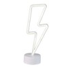 Northlight 11.5" Battery Operated Neon Style LED Lightening Bolt Table Light - White - image 3 of 4