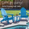 Arceso Adirondack Outdoor Side Table, 2-Tier HDPS Patio End Table Weather Resistant, Morden Side Table for Patio, Pool, Porch - 2 of 4