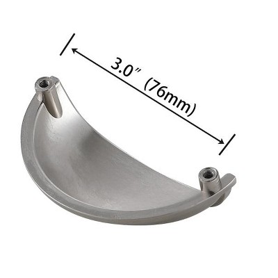 Brushed Nickel Modern Cup Pulls with Mounting Hardware
