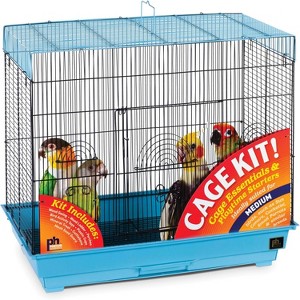 Prevue Pet Products 91340 Flight Bird Cage Kit Blue Small - 1 of 3