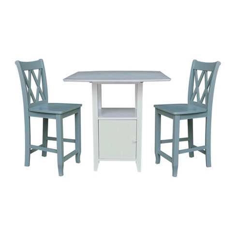 White drop leaf discount table with chairs