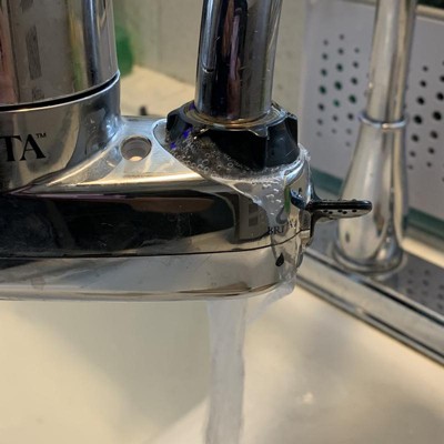 Brita Tap Water Faucet Filtration System - Chrome: Filters Chlorine