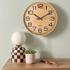 REGALWOVEN Plastic Modern Battery Powered Silent Non-Ticking Wall Clock 12 Inches - 2 of 4