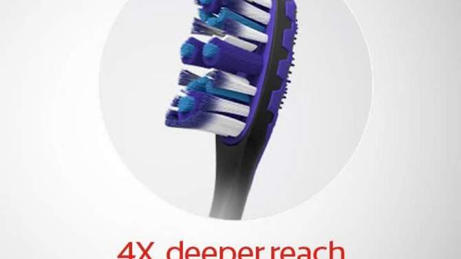 Colgate 360 Total Advanced Floss-Tip Bristles Toothbrush Medium, 2 of 10, play video