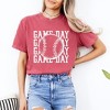 Simply Sage Market Women's Distressed Game Day Baseball Short Sleeve Garment Dyed Tee - 2 of 4