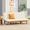 Maggift Patio Accent Chairs with Upholstered, Ergonomic Modern Design, Suitable for Lawn, Garden and Porch, Beige, 75" * 35.25" * 28" - 2 of 4