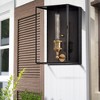 C Cattleya 1-Light Brass Outdoor Wall Light Fixture with Dark Bronze Finsh,12in - 2 of 4