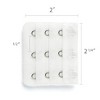 Allegra K Women's 3 Hook 3 Row Stretchy Bra Strap Extenders Hooks Bra Band - 3 of 4