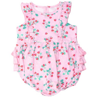 RuffleButts Baby Toddler Knit Sleeveless Waterfall Romper
